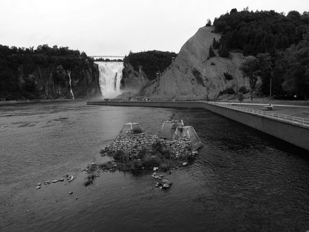 Parc de la Chute-Montmorency in Quebec Cityの写真素材