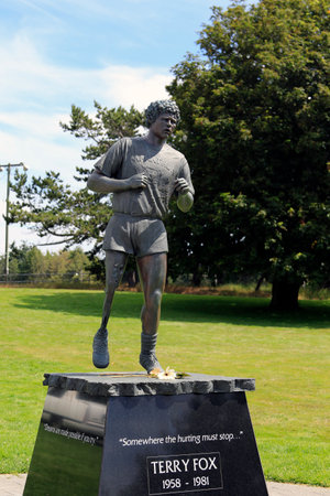 The Terry Fox statue in Victoriaのeditorial素材