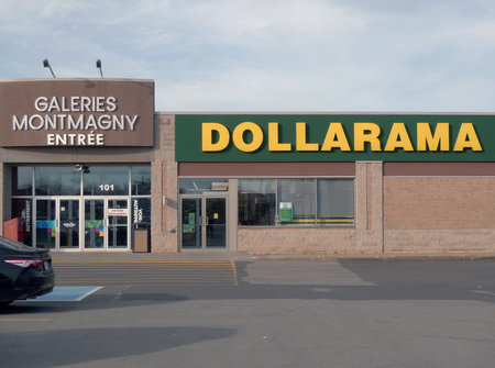 A Dollarama at Galeries Montmagnyのeditorial素材