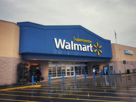 facade of a Walmart Supercenterのeditorial素材