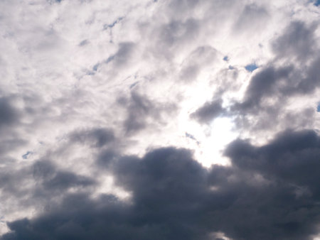 Cloudscape has been developing in gorgeous form. The sky is full of beautiful clouds.の写真素材