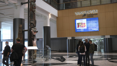 The Vancouver Convention Center in downtown Vancouverのeditorial素材