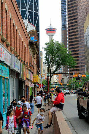 Calgary, Alberta, Canada: The Calgary Towerのeditorial素材