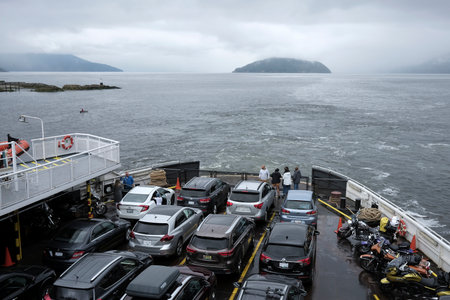 The ferry from British Columbia to Vancouver Islandのeditorial素材