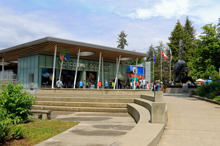 Vancouver Aquarium. Vancouver, British Columbia, Canadaのeditorial素材