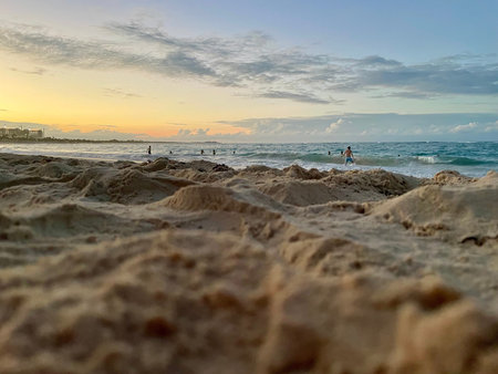 Sunset on the beach of Punta Cana