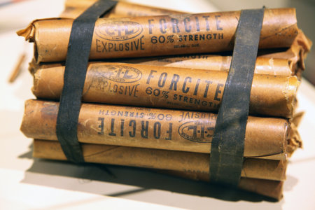 explosive sticks of dynamiteのeditorial素材