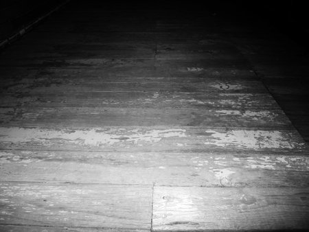 Wooden floor in black and white, can be used as backgroundの写真素材