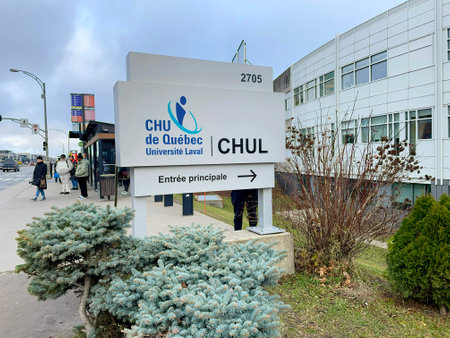 The CHUL hospital in Quebec city.のeditorial素材