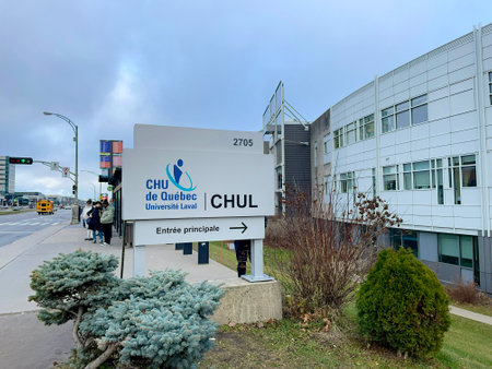 The CHUL hospital in Quebec city.のeditorial素材