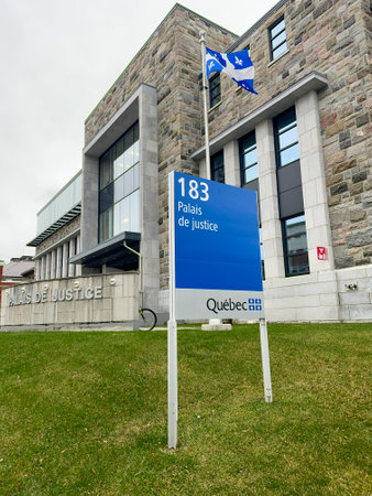 Rimouski courthouse. Ministry of Justice in Quebec.のeditorial素材