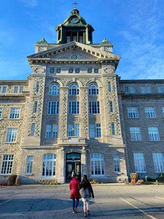Entrance to the Cegep de La Pocatiereのeditorial素材