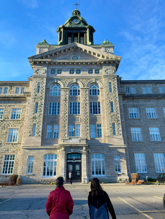 Entrance to the Cegep de La Pocatiereのeditorial素材