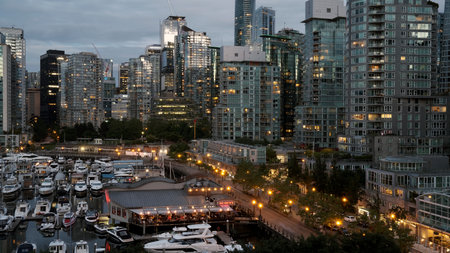 Vancouver cityscape, Vancouver, Americaのeditorial素材