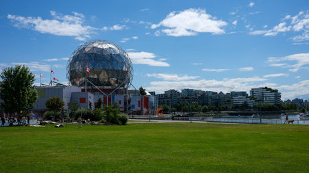 View of the Science World in Vancouver, Canada.