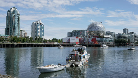 View of the Science World in Vancouver, Canada.