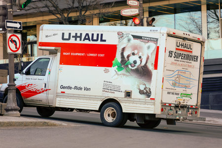 Uhaul truck rental in Quebec.