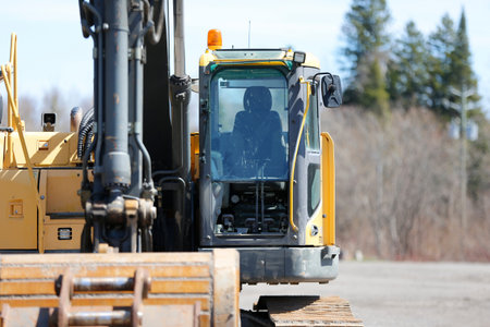 Machinery on a new construction site.