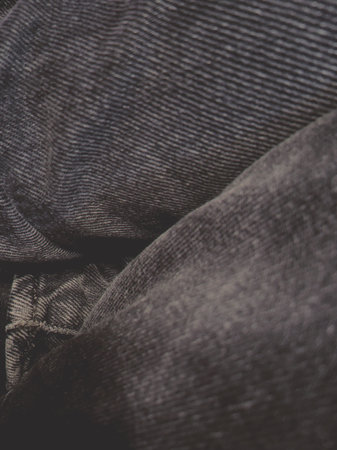 Fabric texture of black jeans.