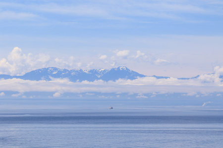 Beautiful landscape of the Pacific Ocean in Vancouver, British Columbia, Canada