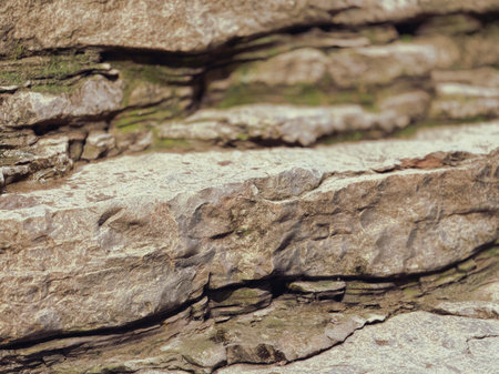 Close up of stone stairs at the top of the mountain. Petrology and petrography.の写真素材