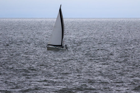 Sailing on the ocean in Vancouver, BC, Canada