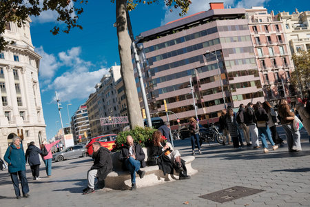 Street view of Barcelona, Spain