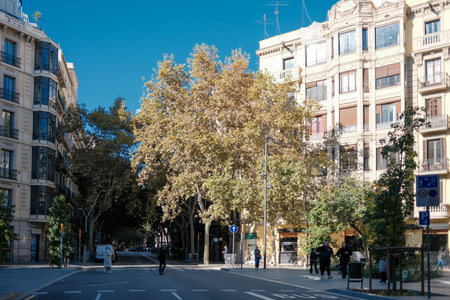 Street view of Barcelona, Spain
