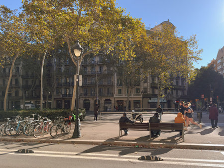 Street view of Barcelona, Spain