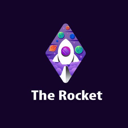 The rocket logo templateのイラスト素材
