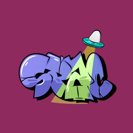 Graffiti vector designのイラスト素材