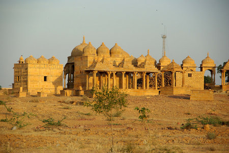 Rajput tombs in Jaisalmer, Rajasthanの写真素材