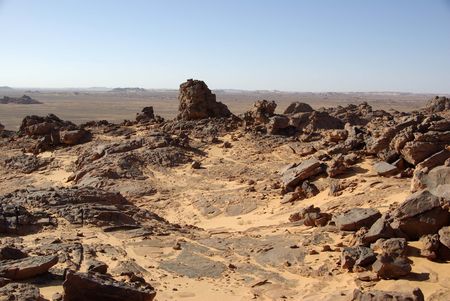 Libyan desertの写真素材