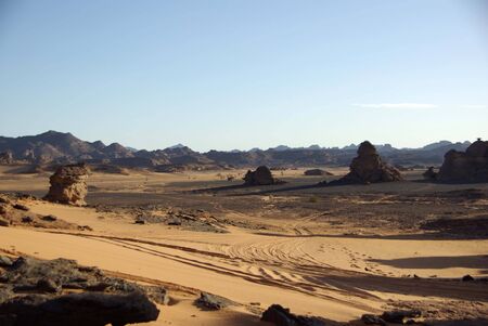 Landscape in Libyaの写真素材