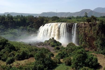 Water falls in Ethiopia, Africaの写真素材
