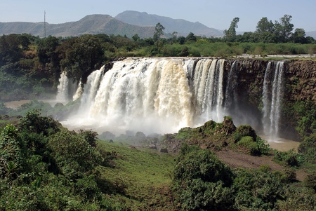 Waterfalls in Ethiopiaの写真素材