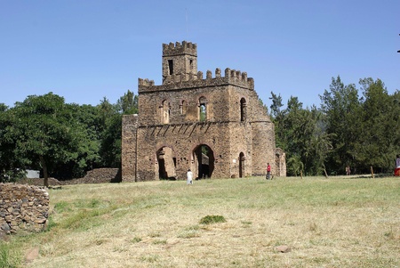 Gondar castle, Ethiopiaの写真素材