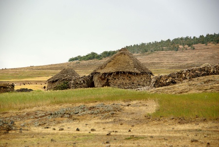 Village in Ethiopiaの写真素材