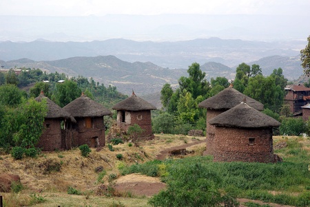 Village in Ethiopiaの写真素材