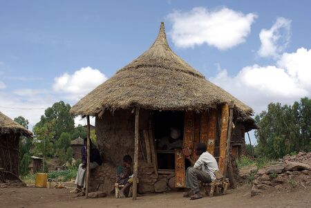Village in Ethiopiaの写真素材