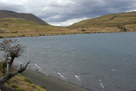 Lake in Chileの写真素材