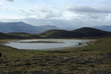 Lake in Chileの写真素材