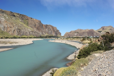 River in Patagoniaの写真素材