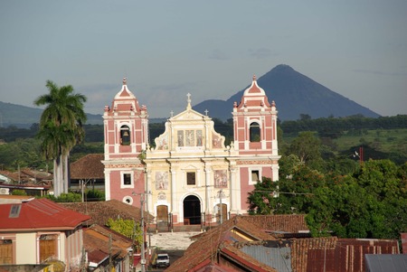 Church in Leon, Nicaraguaのeditorial素材