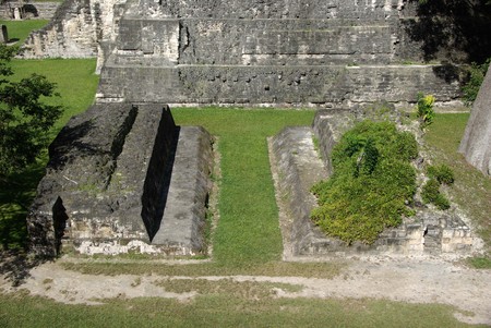 Mayan ruins in Guatemalaの写真素材