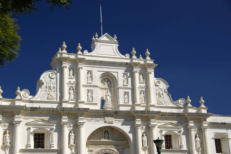 Church in Antigua, Guatemalaの写真素材