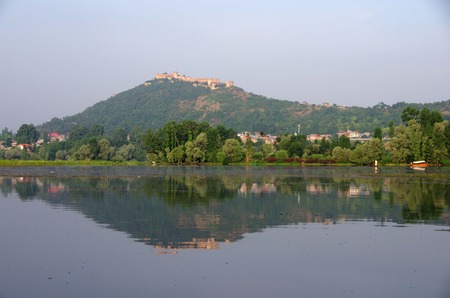 Landscape in Srinagar in Kashmir, Indiaのeditorial素材