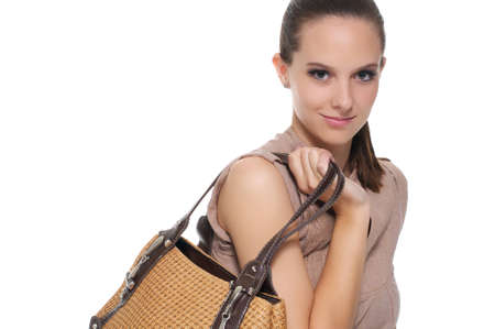 Woman on shopping tour の写真素材