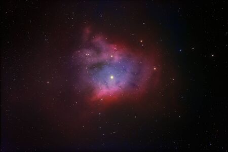 Nebula in deep space, the magic of the night skyの写真素材