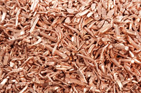 Cable scrap copper for recycling in the recycling loopの写真素材